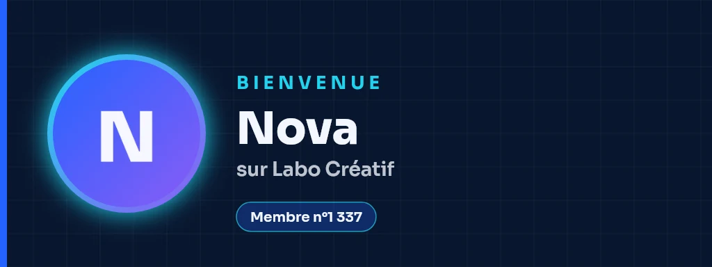 Carte de bienvenue — midnight