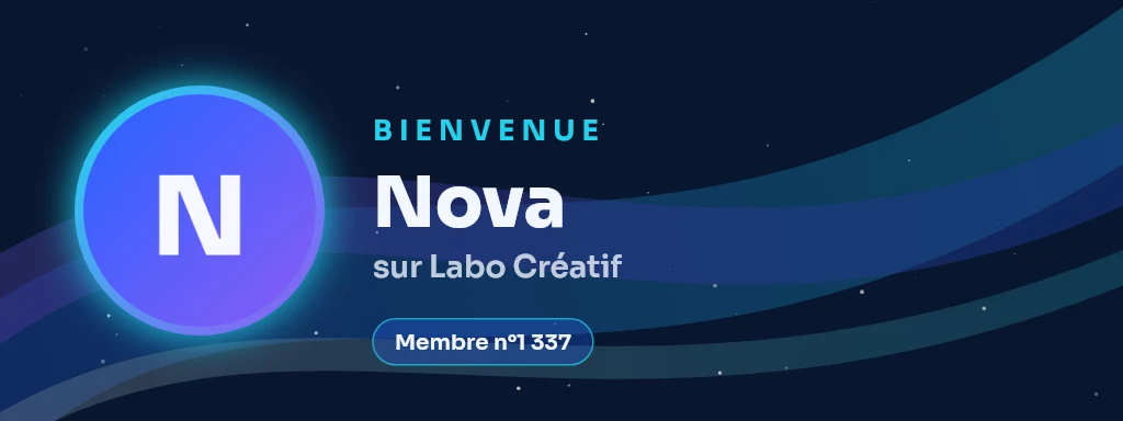 Carte de bienvenue — ribbon