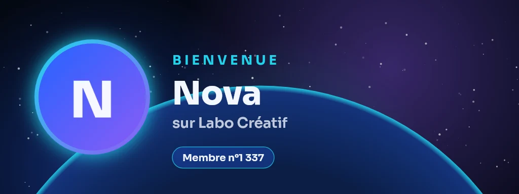 Carte de bienvenue — stellar